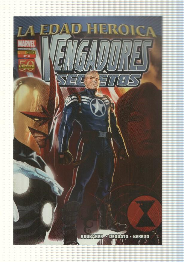 marvel: comic Vengadores Secretos num 03, año 1, 2011. La Edad Heroica - Historias Secretas parte 3