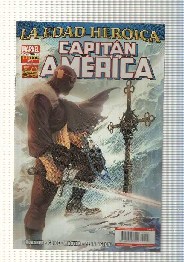 panini: comic Capitan America num 03, vol. 8, 2011 - La Edad Heroica. Sin Salida parte 3. Marvel