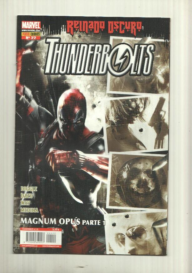 Marvel, Panini: Thunderbolts num 22, año 2, 2009. Reinado Oscuro - Magnum Opus parte 1 y 2