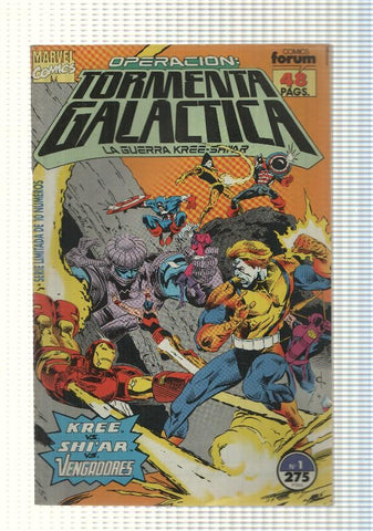 marvel, forum: Tormenta Galactica num 01 - La Guerra Kree-Shiar cap I. Capitan America