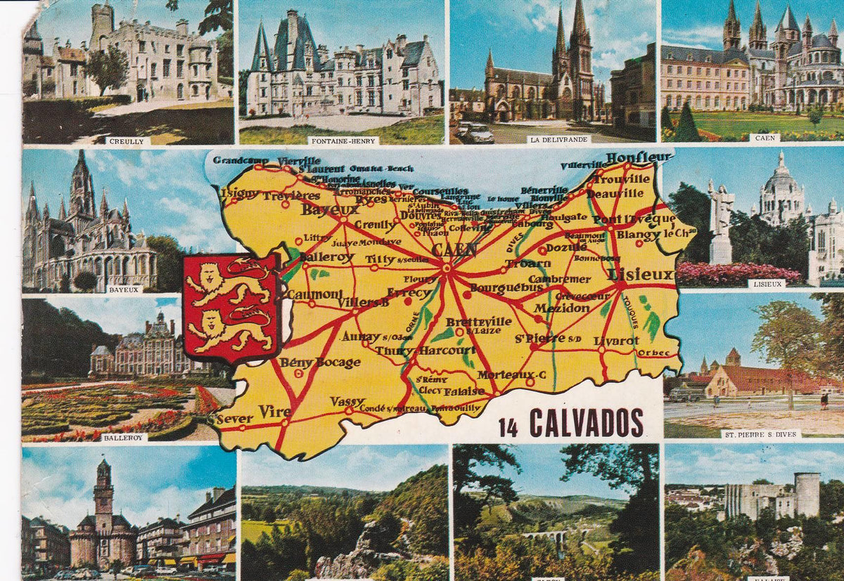 POSTAL B7707: FRANCIA: CALVADOS. DIFERENTES ASPECTOS