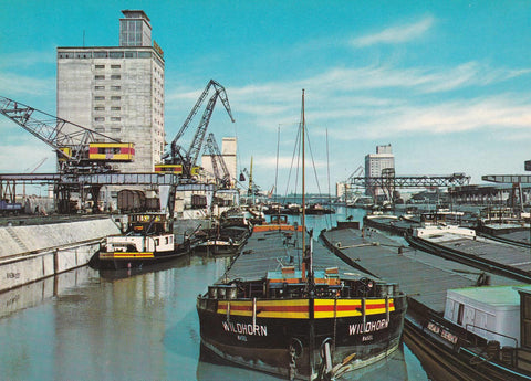 POSTAL B7733: STUTTGART: NECKARHAFEN