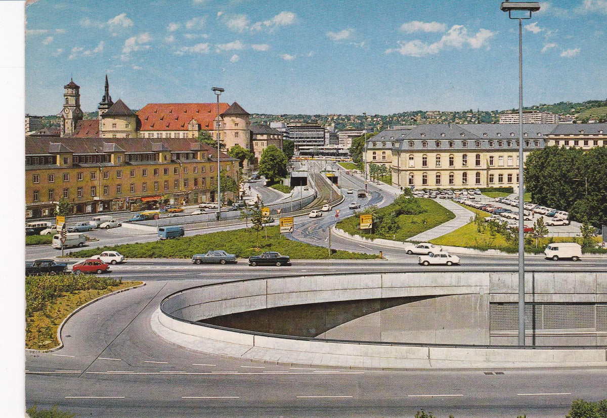 POSTAL B7734: STUTTGART: VERKEHSBAUWERK