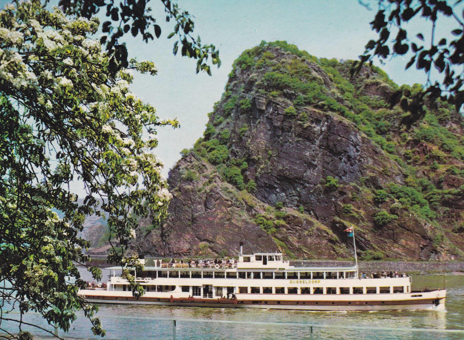 POSTAL B7735: LORELEY ROCK ON THE RHINE