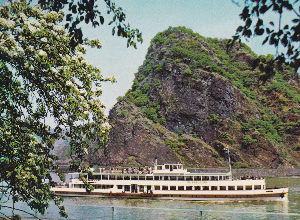 POSTAL B7735: LORELEY ROCK ON THE RHINE