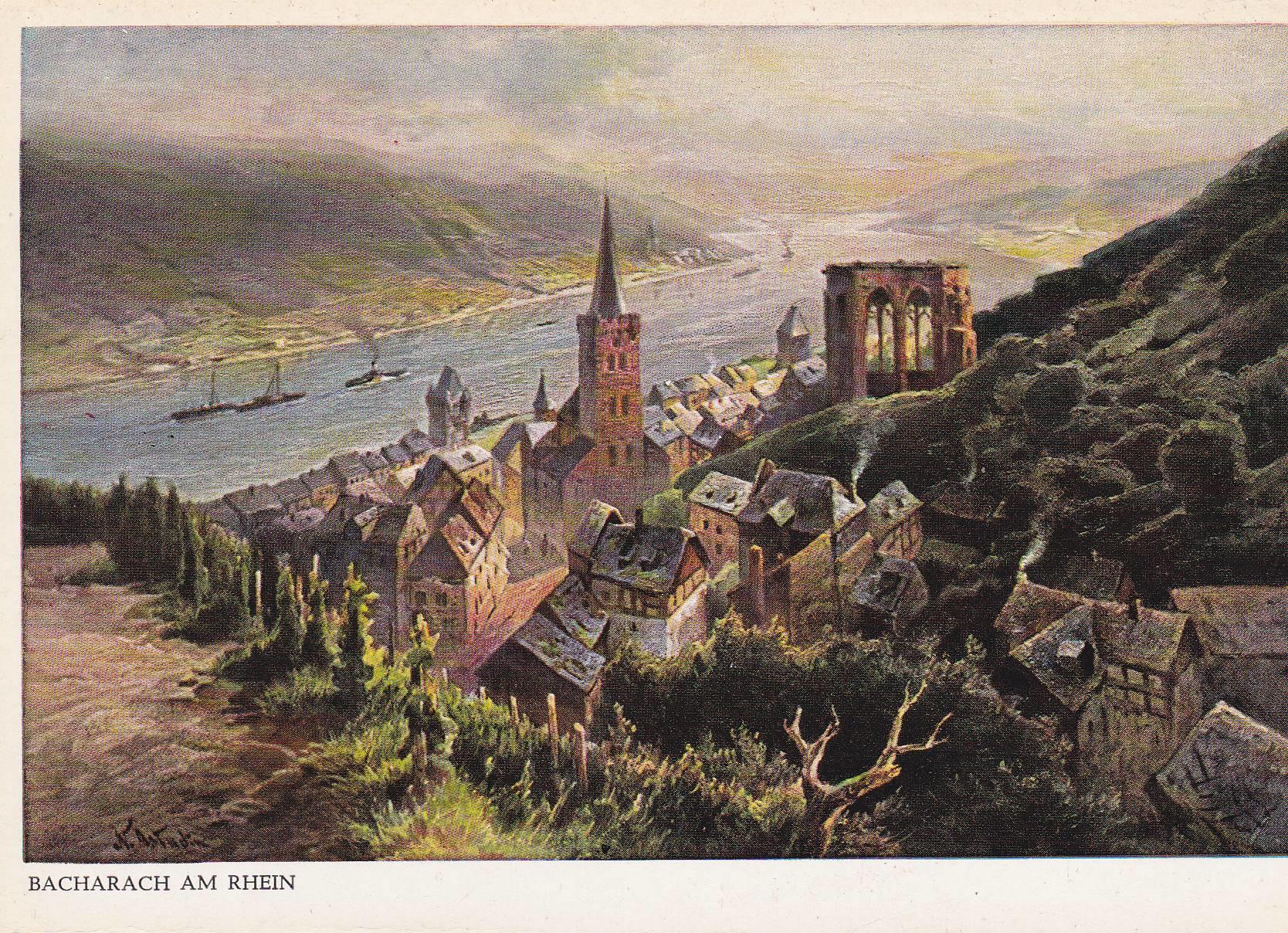 POSTAL B7739: BERLIN: BACHARACH. OLEO