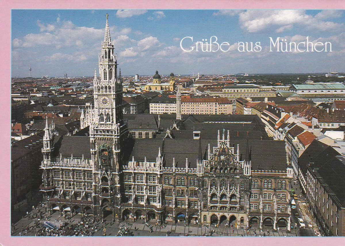 POSTAL B7755: MUNIC: VISTA AEREA
