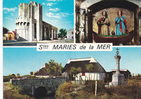 POSTAL B7813: LA CAMARGUE: SAINTES MARIES DE LA MER