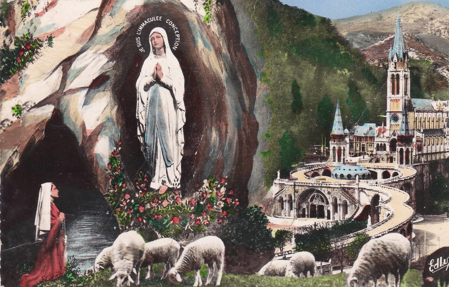 POSTAL B7826: LOURDES: BASILICA DE LA APARICION