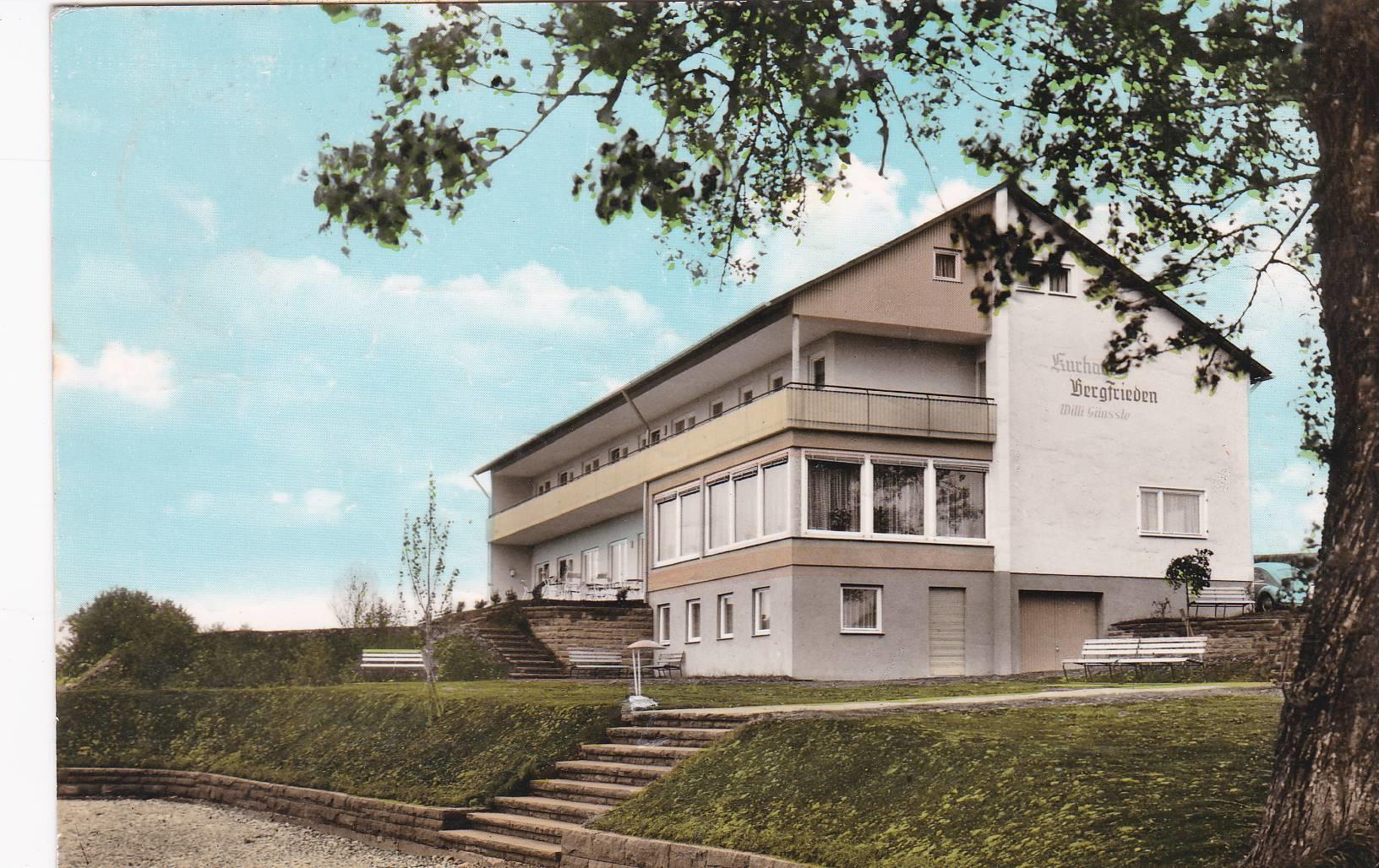 POSTAL B7859: ALEMANIA: KURHAUS BERGFRIEDEN