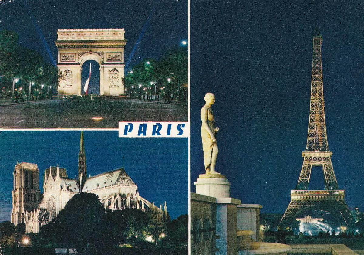 POSTAL B7906: PARIS: DIVERSOS ASPECTOS