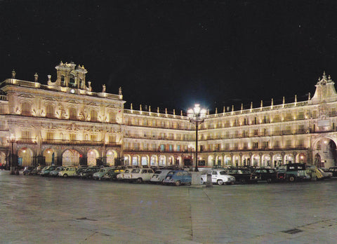 POSTAL B7929: SALAMANCA: PLAZA MAYOR VISTA NOCTURNA
