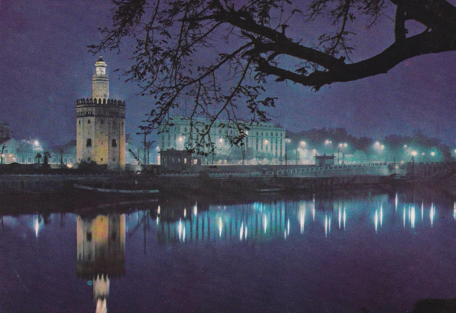 POSTAL B7933: SEVILLA: RIO GUADALQUIVIR Y TORRE DEL ORO