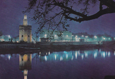 POSTAL B7933: SEVILLA: RIO GUADALQUIVIR Y TORRE DEL ORO