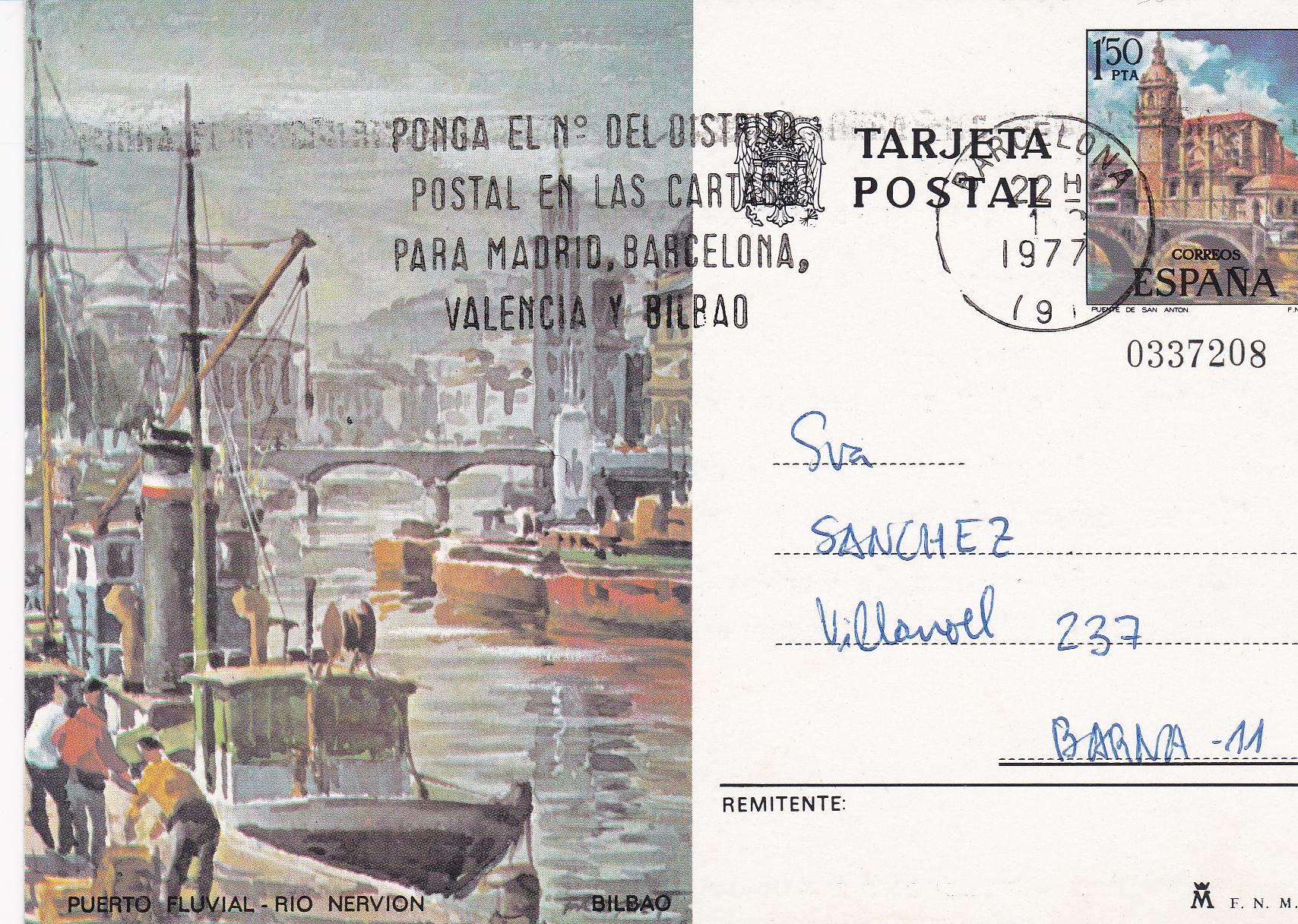 POSTAL B7949: PUERTO FLUVIAL: RIO NEVLION. PUBLICIDAD LENCERIA