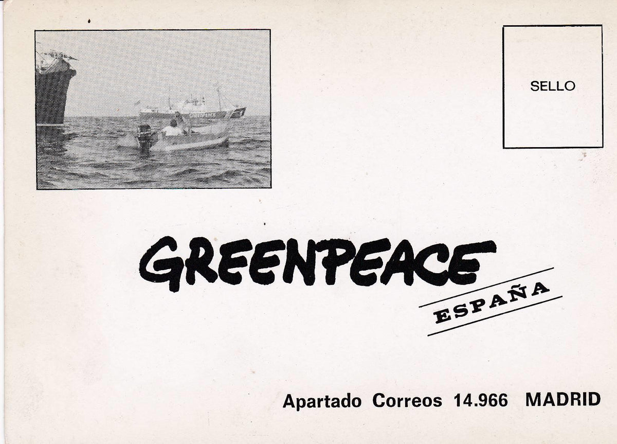 POSTAL B7967: BOLETIN DE COLABORADOR GREENPEACE