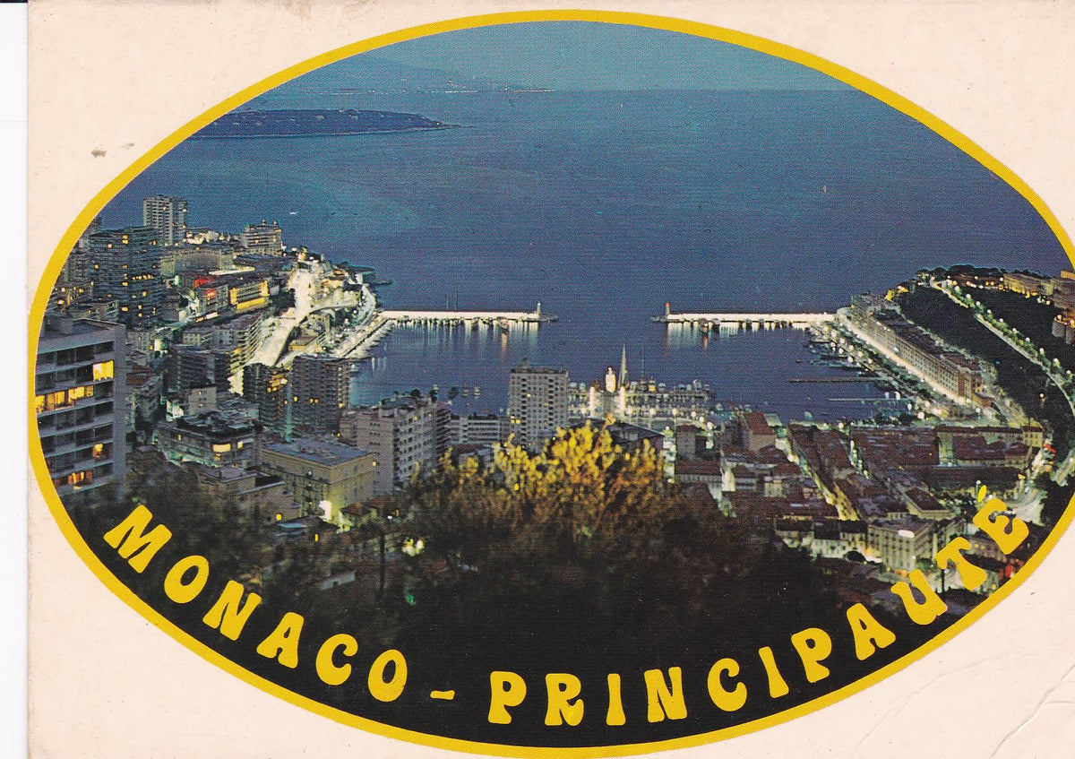 POSTAL B7978: PRINCIPADO DE MONACO: MONTE CARLO. VISTA NOCTURNA