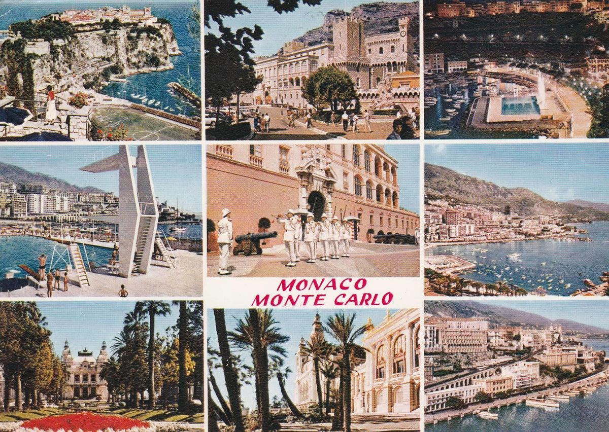 POSTAL B7997: PRINCIPADO DE MONACO: MONTE CARLO. DIVERSOS ASPECTOS