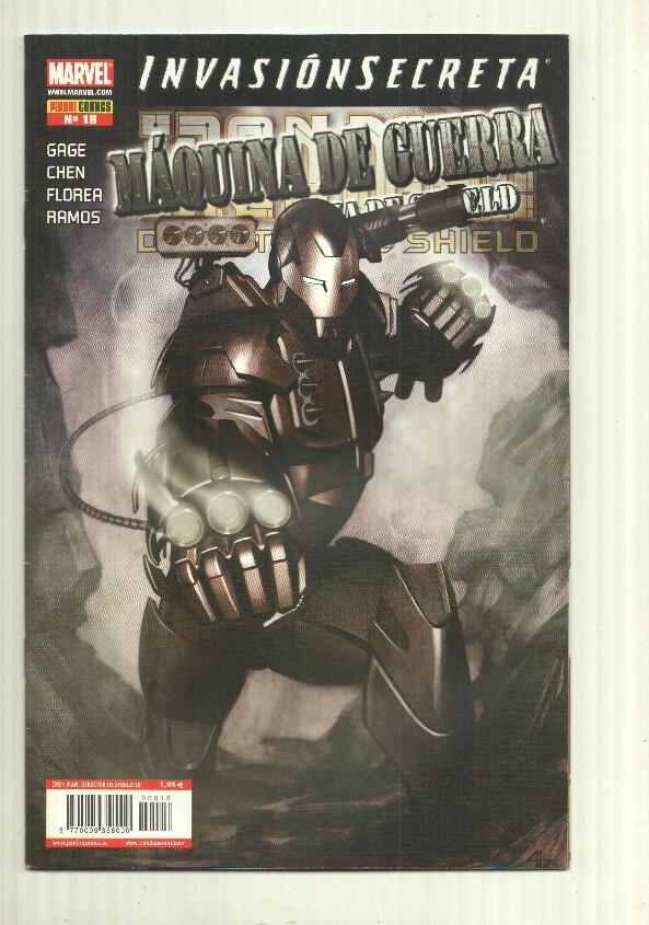 marvel: Iron Man num 18, 2008. Invasion Secreta - Maquina de Guerra: Arma de Shield parte 2