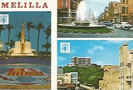 POSTAL 55597: MELILLA, vistas varias