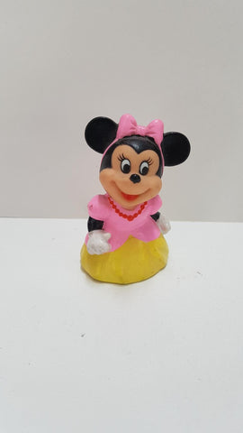 Figura-sacapuntas PVC: Minnie Mouse con vestido rosa. Made in China