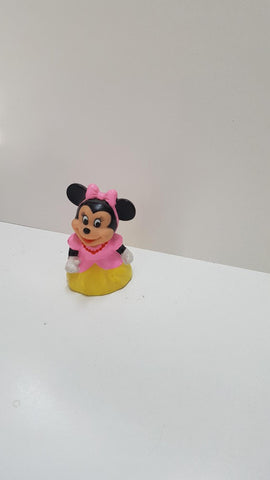 Figura-sacapuntas PVC: Minnie Mouse con vestido rosa. Made in China