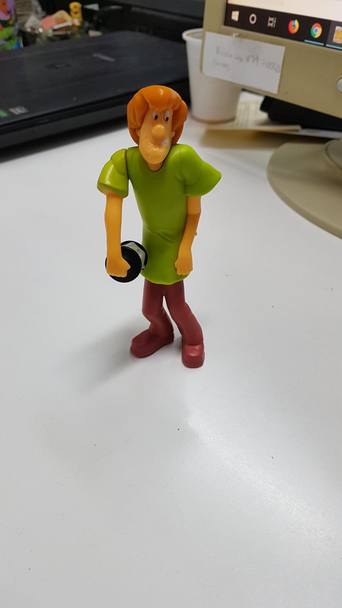 Figura de plastico: Shaggy de Scooby Doo. Aug-Nov 2017. Burger King. Made in China