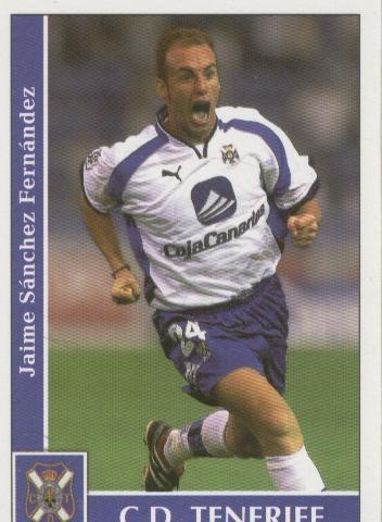 Cromos: Liga 2002: Tenerife: Jaime