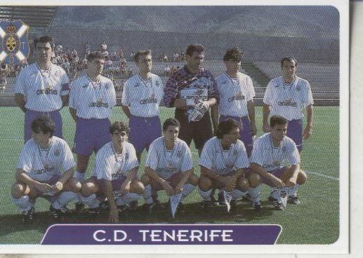 Cromos: Las fichas de la liga 95/96-Tenerife: C.,D.Tenerife: plantilla