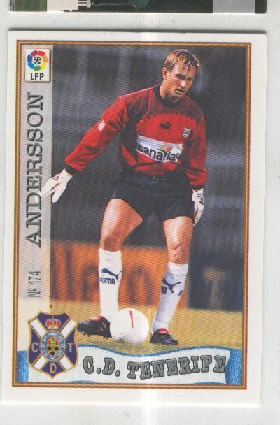Cromo Liga 97/98: C.D.Tenerife numero 174: Andersson