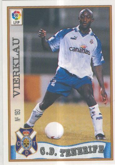 Cromo Liga 97/98: C.D.Tenerife numero 180: Vierklau