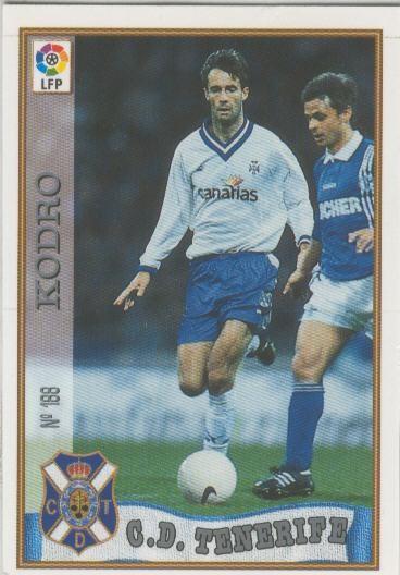 Cromo Liga 97/98: C.D.Tenerife numero 188: kodro