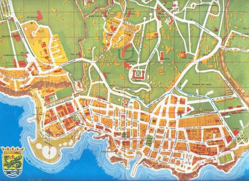 Mapa del Puerto de la Cruz en Tenerife