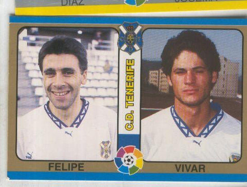 Cromos: Futbol Total Liga 95: C.D.Tenerife. numero 090: Felipe y Vivar