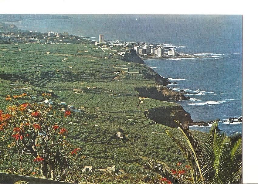 Postal 033208 : Tenerife. Valle de la Orotava al fondo Puerto de la Cruz