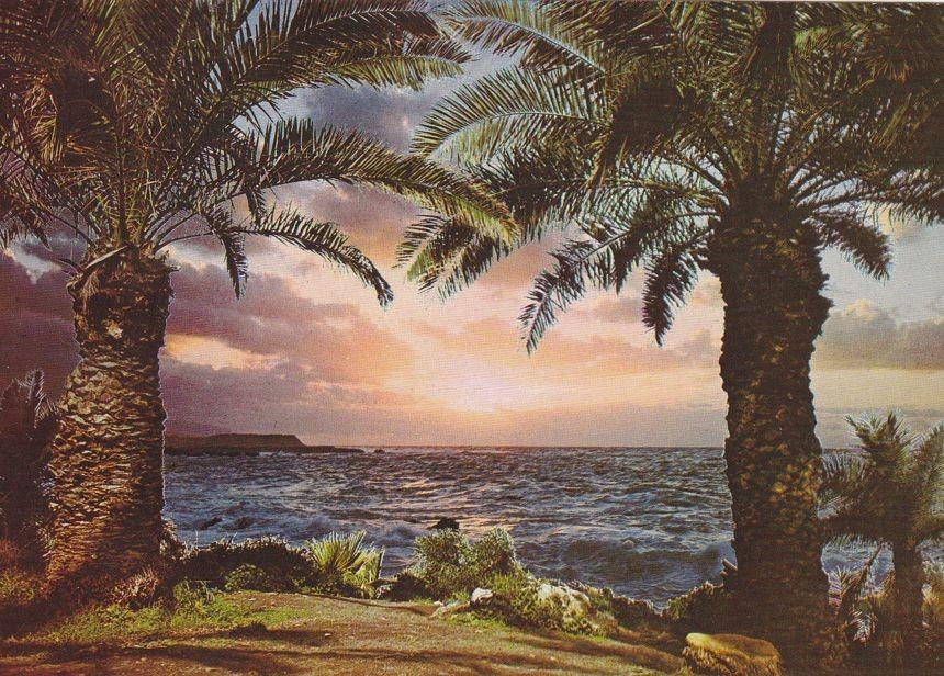 Postal 60284: Puerto de la Cruz al caer el sol (Tenerife)