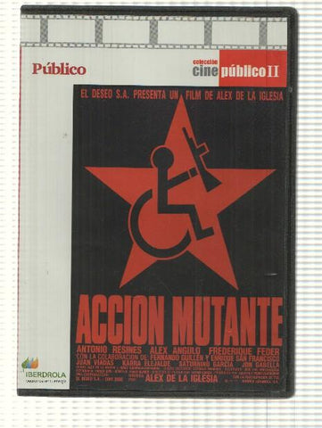 DVD pelicula: Accion Mutante, coleccion Cine publico II. Dirigida por Alex de la Iglesia