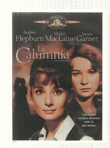 DVD pelicula: La Calumnia. Dirigida por William Wyler con Audey Hepburn, Shirley MacLaine, James Garner. MGM