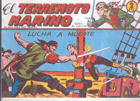 Facsimil: El Terremoto Marino numero 07: Lucha a muerte