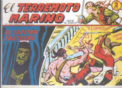 Facsimil: El Terremoto Marino numero 14: El capitan fantasma