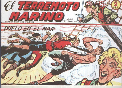 Facsimil: El Terremoto Marino numero 25: Duelo en el mar