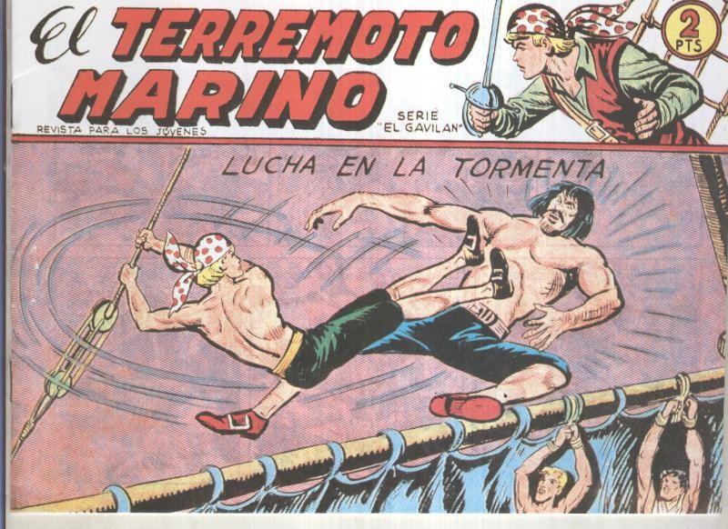 Facsimil: El Terremoto Marino numero 28: Lucha en la tormenta