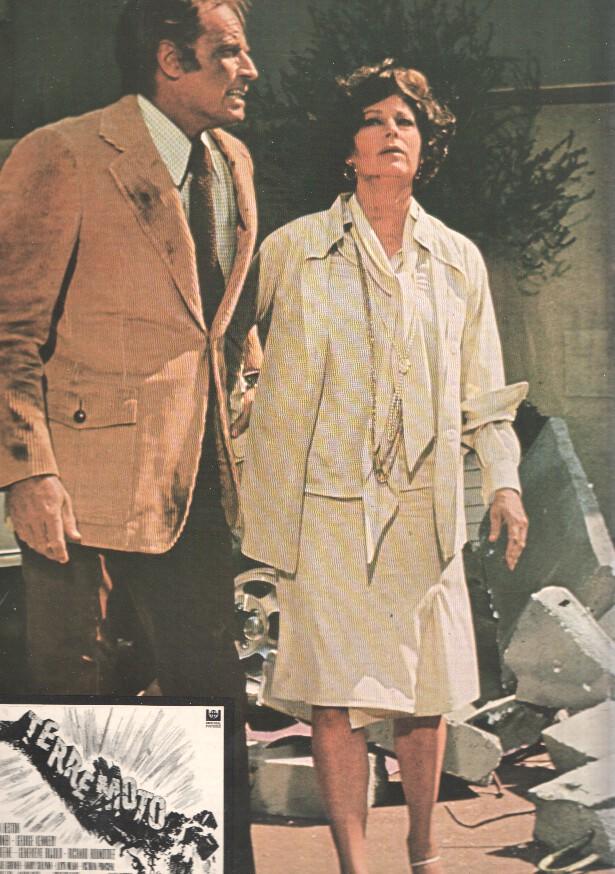 Caratula de cine: TERREMOTO / Earthquake , (numerado 01 en trasera)