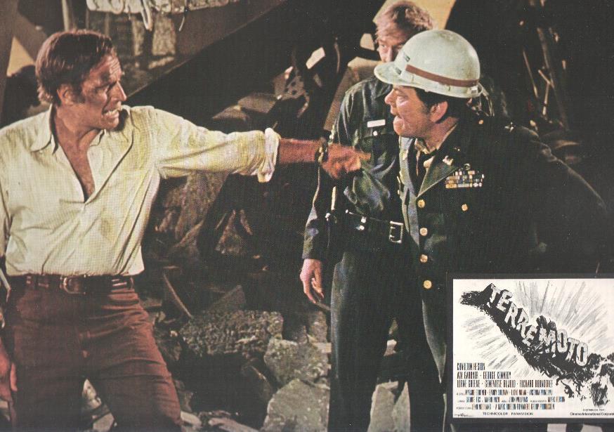 Caratula de cine: TERREMOTO / Earthquake , (numerado 04 en trasera)