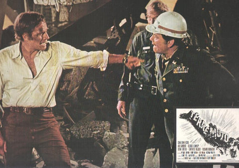 Caratula de cine: TERREMOTO / Earthquake , (numerado 04 en trasera)