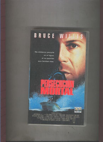 Video VHS: Persecucion mortal con Bruce Willis