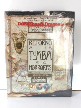 Juego de Rol: RETORNO A LA TUMBA DE LOS HORRORES - Advanced Dungeons and Dragons, (Bruce R. Cordell) CAJA CON GOLPE