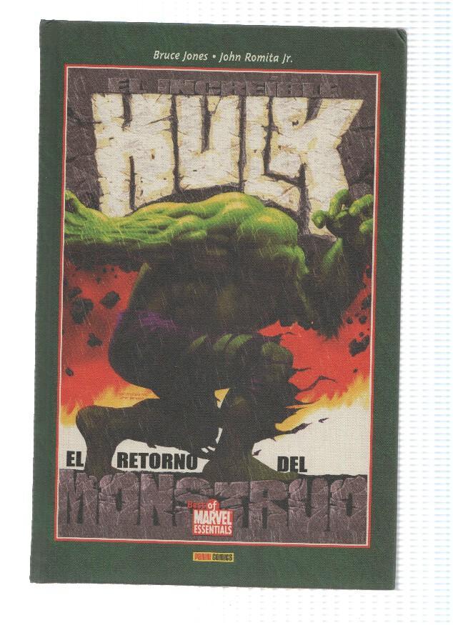 Best of Marvel Essentials: HULK: EL REGRESO DEL MONSTRUO - Bruce Jones / Tapa Dura (Panini 2008) 