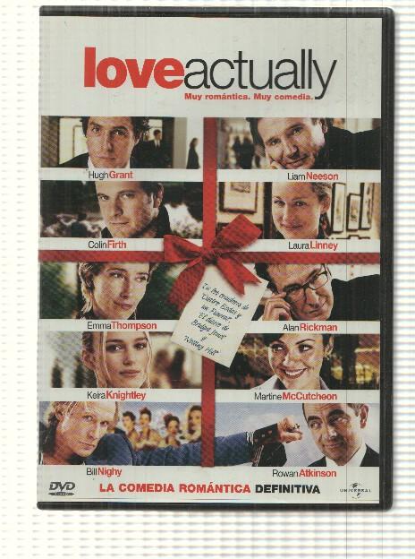 DVD pelicula: Love Actually - Richard Curtis con Hugh Grant, Liam Neeson, Colin Firth, Laura Linney