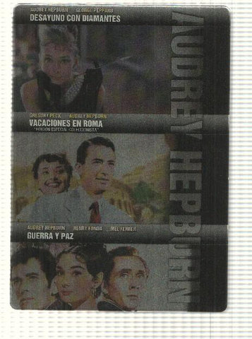 DVD (3 peliculas): Coleccion Audrey Hepburn - Desayuno con Diamantes, Vacaciones en Roma, Guerra y Paz
